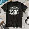 T-shirt MADE IN 1986 - cadeau d'anniversaire années 80 papa maman cadeau année de naissance date t-shirt