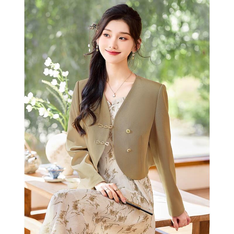 

Si Shui Nian Hua Women s Elegant Short Jacket XL