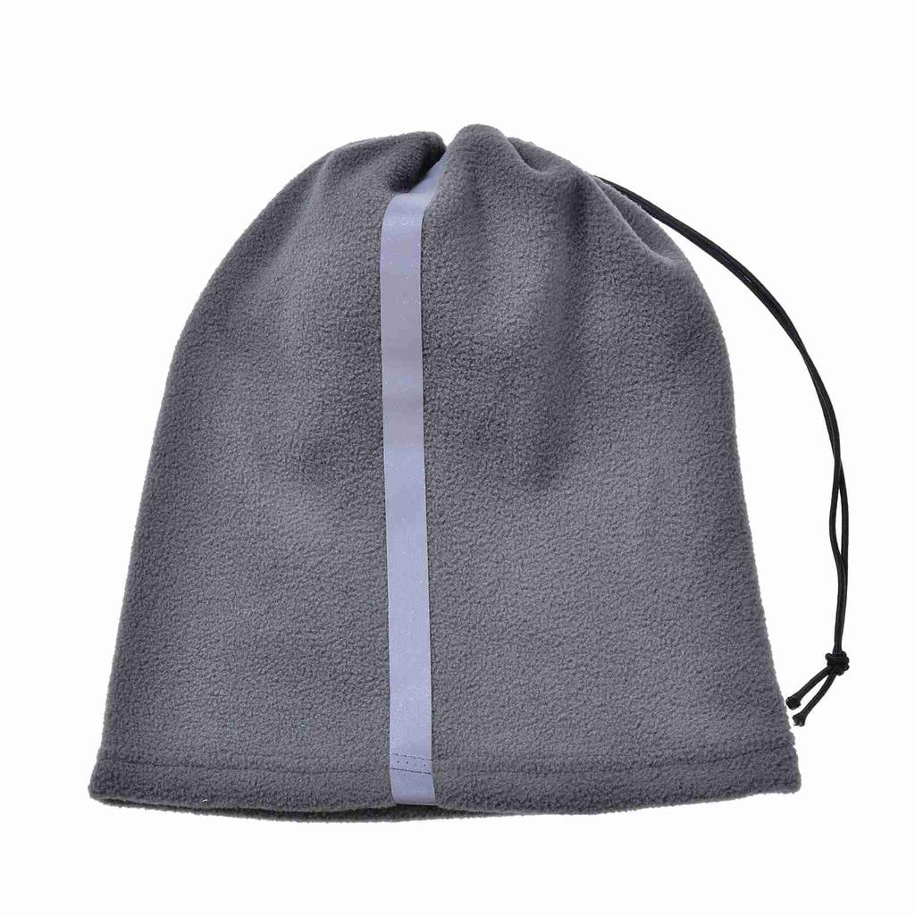 Adjustable Fleece Neck Gaiter Warmer Reflective Safety Face Cover Winter Warm Outdoor Sport Scarf for Men and Women