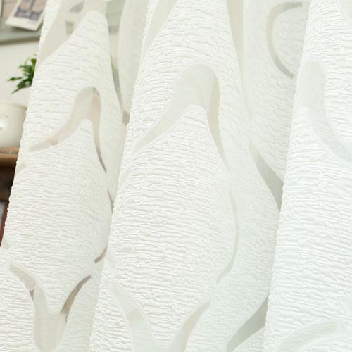 1 pezzo Serie Nuan 10% Oscurante Moda Versatile Tulle Personalizzato Floreale Jacquard Tenda Voile per Cucina Soggiorno Camera da Letto Finestra Decorazione Casa