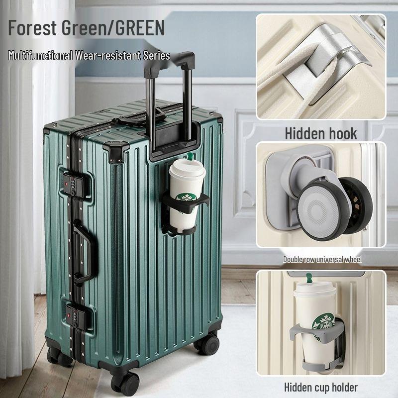 20-inch Multifunctional Suitcase with Universal Wheels, Large Capacity, Combination Lock – Unisex Student Trolley Carry-On