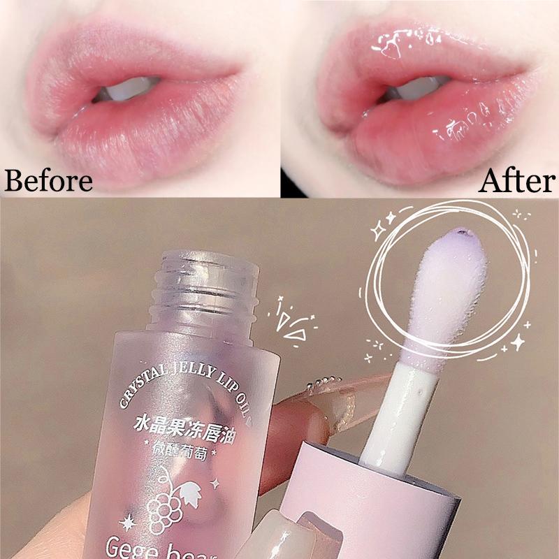 Transparent Honey Lip Oil Plumping Anti-cracking Nourish Moisturizing Lip Plumper Serum Hydrating Lip Coat for Lipstick Lip Care