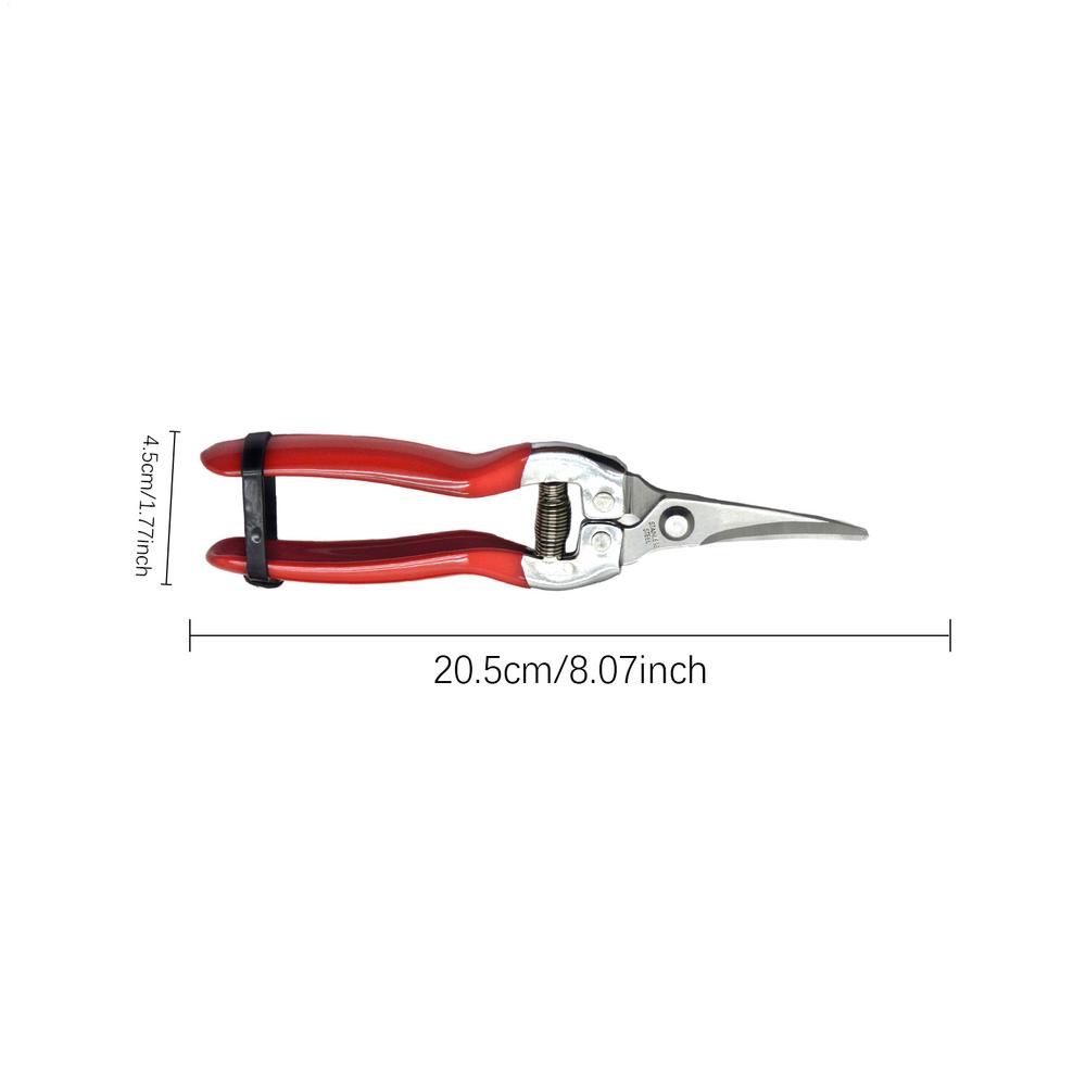 Pruning Shear Branch Scissors Stainless Steel Non-Slip Handle Sharp Garden Fruit Tree Pruning Very Sharp Garden Tools