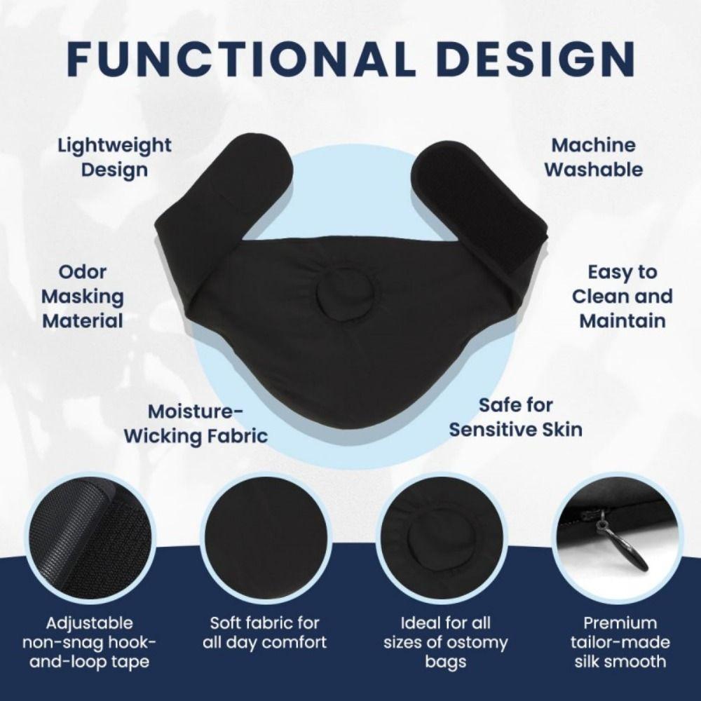 Adjustable Stoma Support Belt High Flexibility Colostomy Bag Holder Ostomy Bag Cover Daily Use
