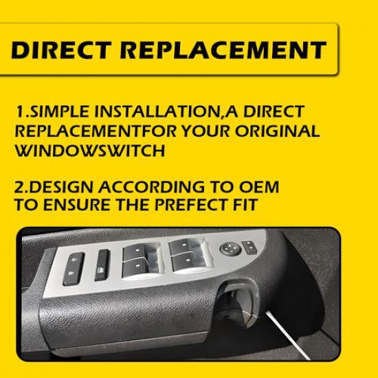 3x Window Control Switch Door Lock Mirror Fit Chevrolet Silverado Sierra GMC EXD