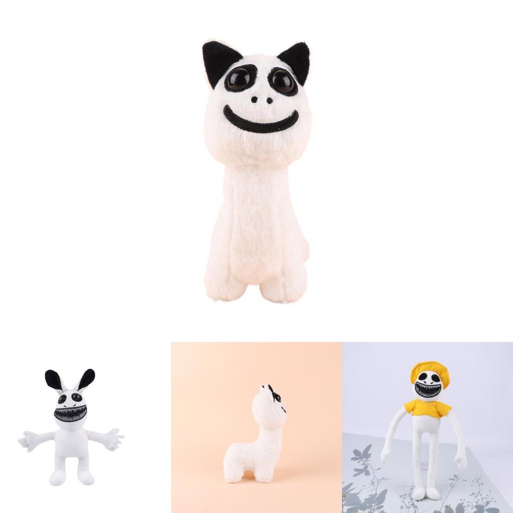 Zoonomaly Peluche Gardien de Zoo Parc Animalier Exceptionnel Poupée en Peluche Courte Personnage de Dessin Animé Autre Coton PP Personnalisé Blanc Jaune 48*7*40cm