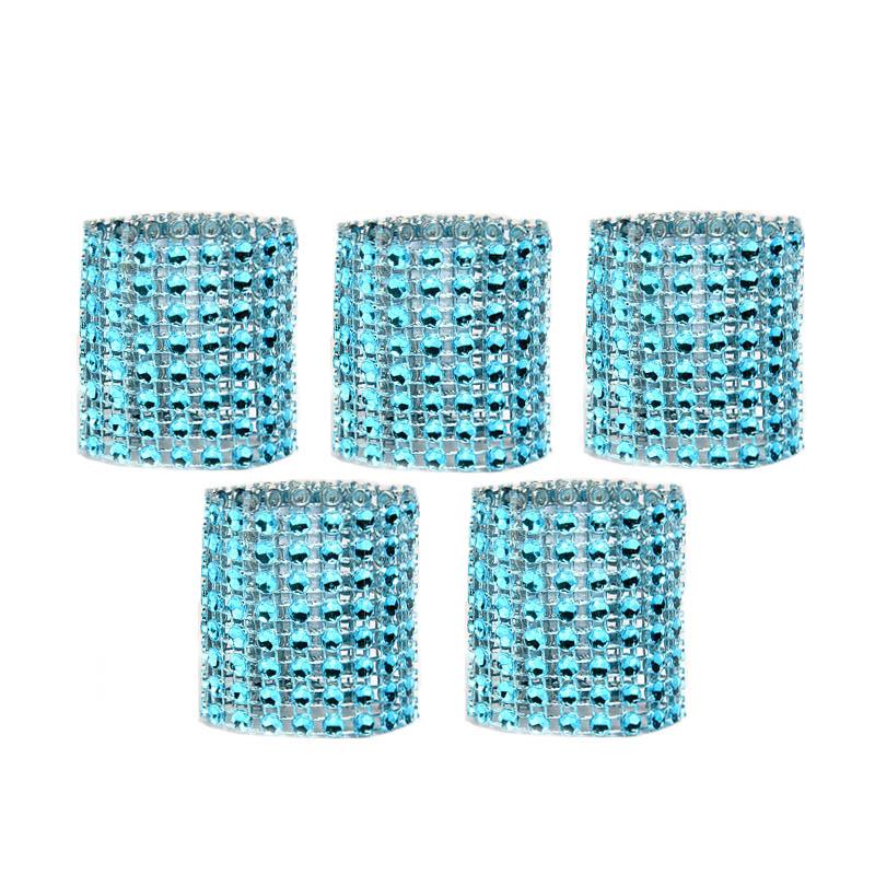 10pcs Gold Silver Napkin Ring Chairs Buckles Wedding Event Decoration Crafts Rhinestone Bows Holder Handmade Party Supplies