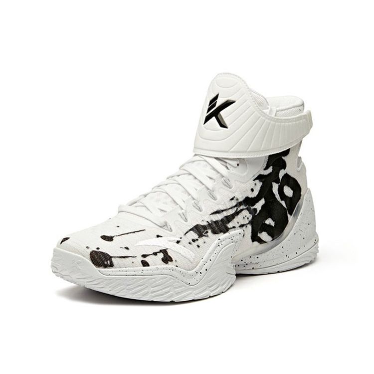Anta Thompson KT3 High-Top Basketball Shoes Men Sneakers White Black 11941103S-1