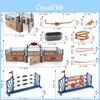Farm Scene Decor Set With Plastic Fencing And Saddle For Hobbyists And Collectors