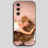 Singer S-Sabrina Carpenter Handyhülle für Samsung Galaxy A13,21s,22,31,32,40,52,71,A91 Weiche Schwarze Hülle