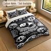 Bear Panda Theme Personalized 3Pcs Bedding Set Custom Text & Name 1 Sheet 2 Pillowcases Household Bedding 1pc