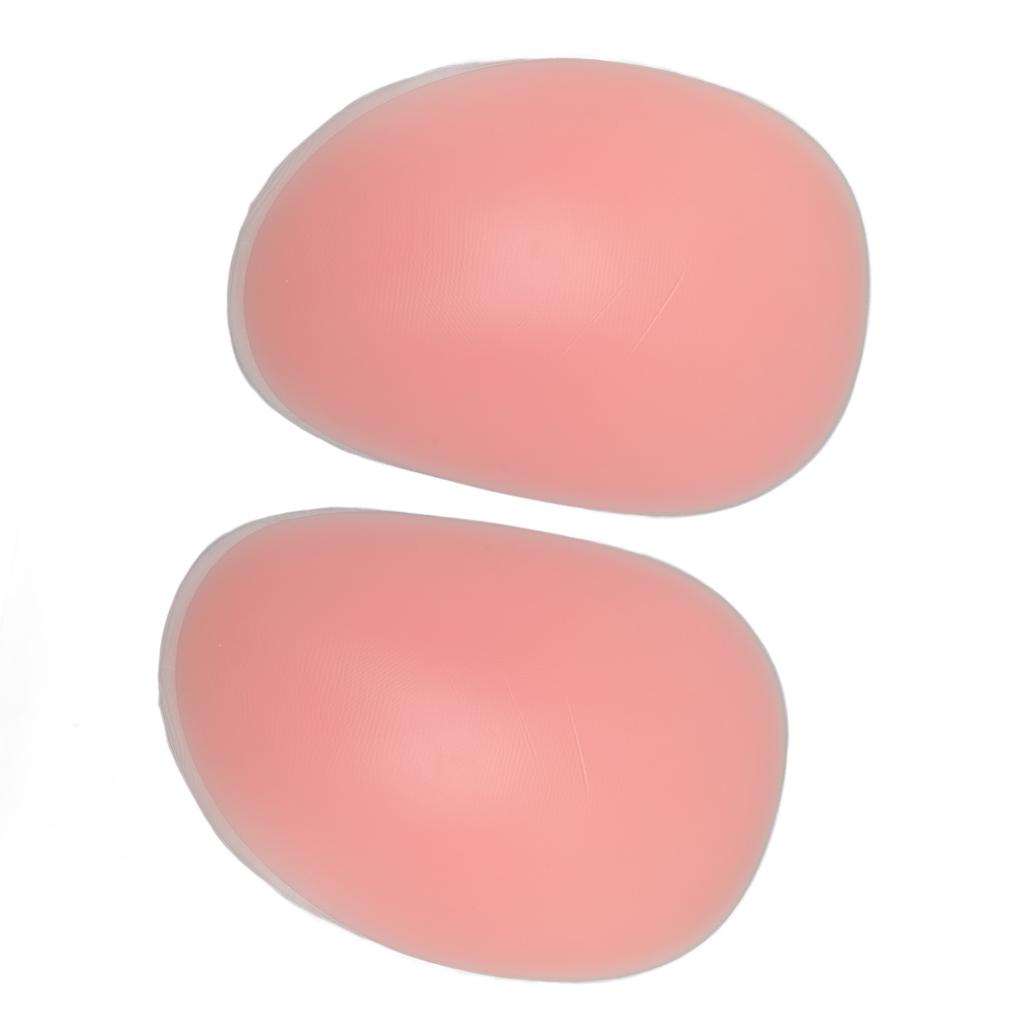 1 Par Silikon Rumpkuddar Tunna Kanter Avtagbar Vaddering Rumpinlägg för Kvinnor Rosa