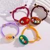 1Pcs Stylish Two Tone Handmade Rope Bracelet Adjustable Wrist Chain With Pig Nose Charm Jewelry Accessory For Women