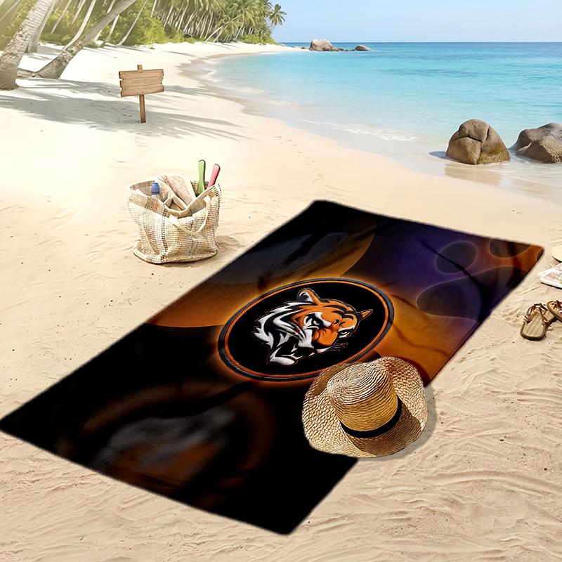 Asciugamano da Spiaggia con Stampa Calcio Hull City, Asciugamano Grande Morbido Asciugatura Rapida per Spiaggia Campeggio Nuoto