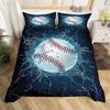 3D Printed Baseball Game Bedding Set Ball Sports Theme Duvet Cover Double Twin Full Queen King Adult Kids Bedclothes Quilt Cover
