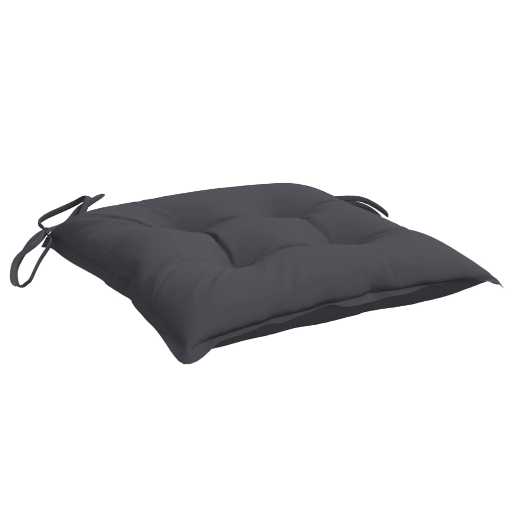 Chair Cushions 2 pcs. Anthracite 40x40x7 cm Oxford Fabric