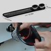 1Pair Universal ABS Rubber Car Auto Styling Fake Decorative Vent Grid Exhaust Muffler Pipe Adhesive Tape Car Tails Modification
