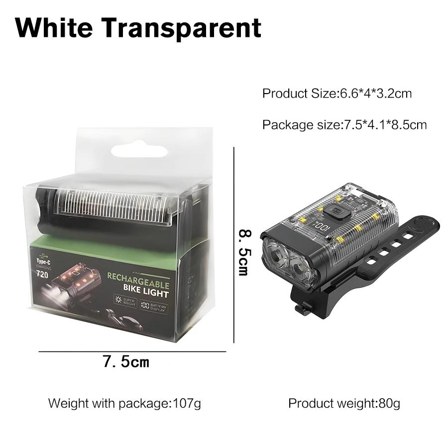Sykkellys T6 LED Front USB Oppladbar MTB terrengsykkellampe 1000LM Sykkellykt Lommelykt Sykkelscooterhale
