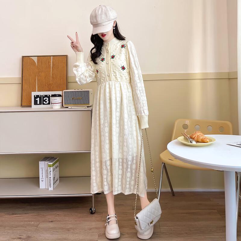 

IMAGINEX Women s Urban Casual Warm Knit Long Sleeve Dress One Size