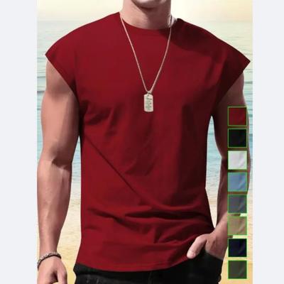 Men's Wear New Sleeveless T-shirt Men's Summer Leisure Sports Loose Fitting Men's Short Vest Sir