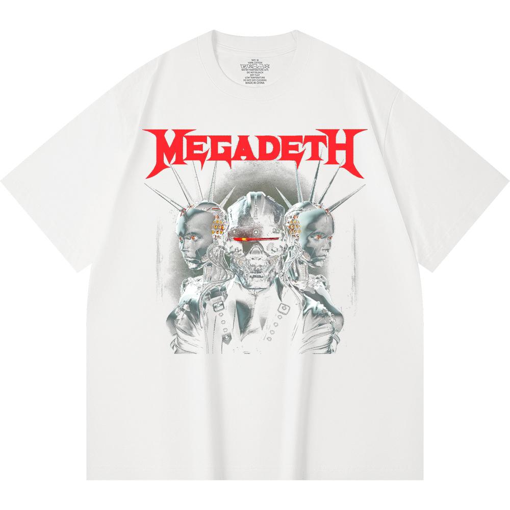230 g/m² 100% Bavlna T-shirt Heavy Metal Rocková Kapela Tisk Populární Hudby Unisex Těžký Bavlněný T-shirt