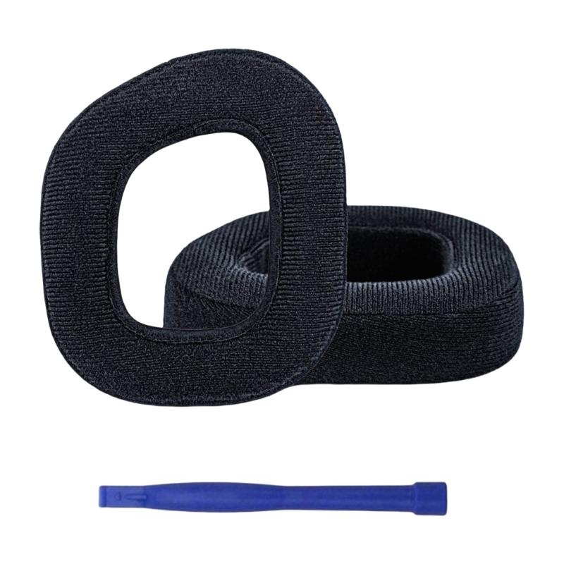 Plush/Protein  Ear Cushions Ear Pad for HS80 Headphone Easy Installation Durability Headphone Earpads Replacements