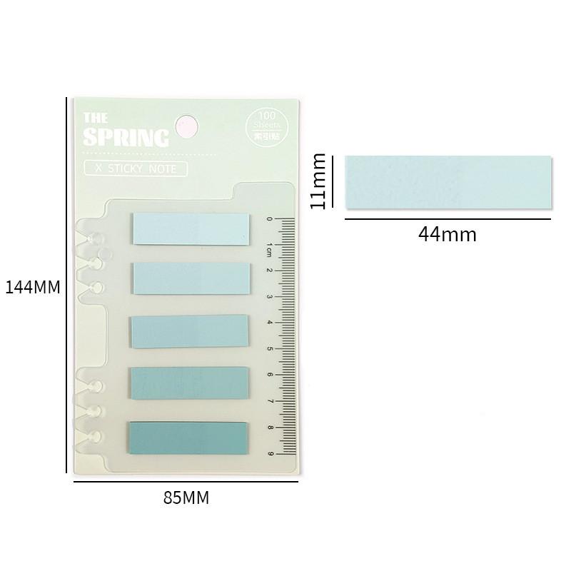 

100 Sheets/pack Colorful Sticky Notes Memo Pad Label Note Bookmarks Notepad School Office Student Stationery Supplies