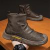 New Men's Casual High-top Boots with Added Insulation and Thick Padding - Outdoor Shoes
