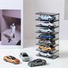 Acryl Spielzeugauto Vitrine Spielzeugauto Ausstellungsbox Diecast Koffer Wandmontiertes Spielzeugauto Regal zur Aufbewahrung Mini Autos Modell Rennen
