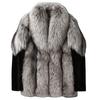 Men's Mink Coat New Fox Fur Fur Integrated Coat Mink Hair Short Jacket Winter Warm Leather Jacket