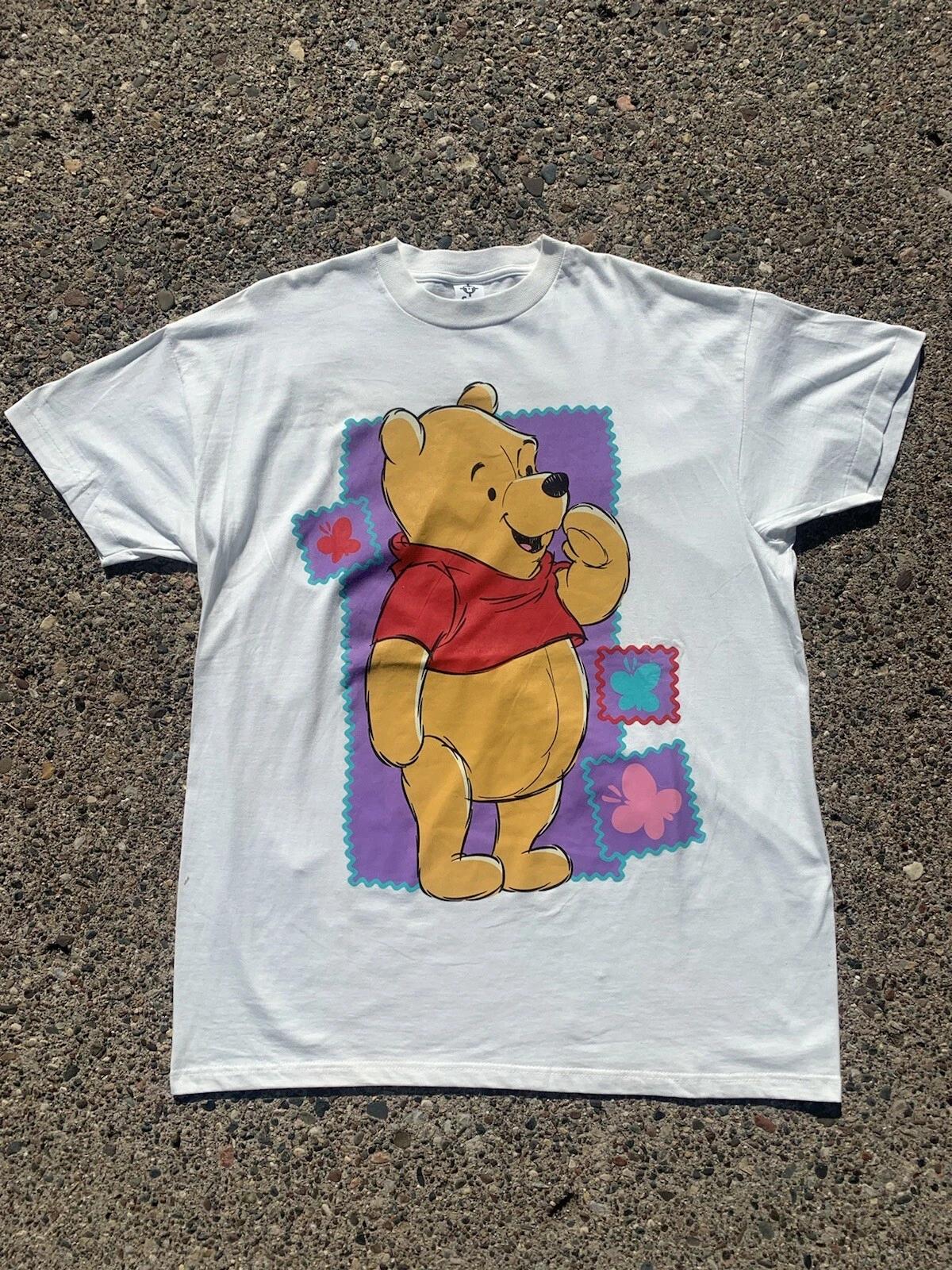 

Vintage Winnie The Pooh Big Print T Shirt Size 2XL Single Stitch 90s Disney L
