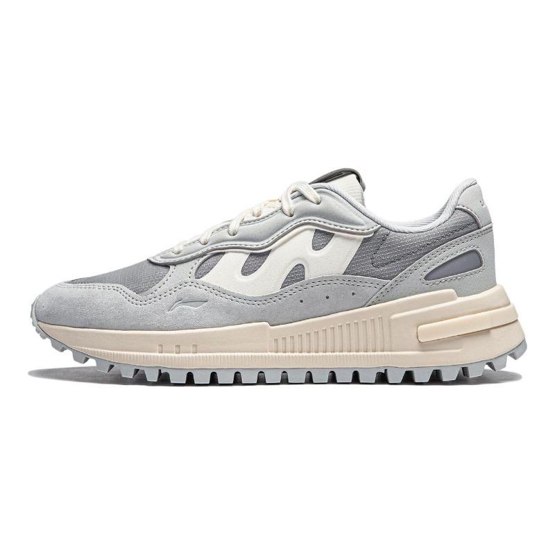 Li-Ning ChengFeng Women s Low-Top Lifestyle Sneakers Grey AGCU118-2 36