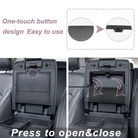 Hidden Center Console Armrest Storage Organizer Box For Toyota Tacoma 2024-2025