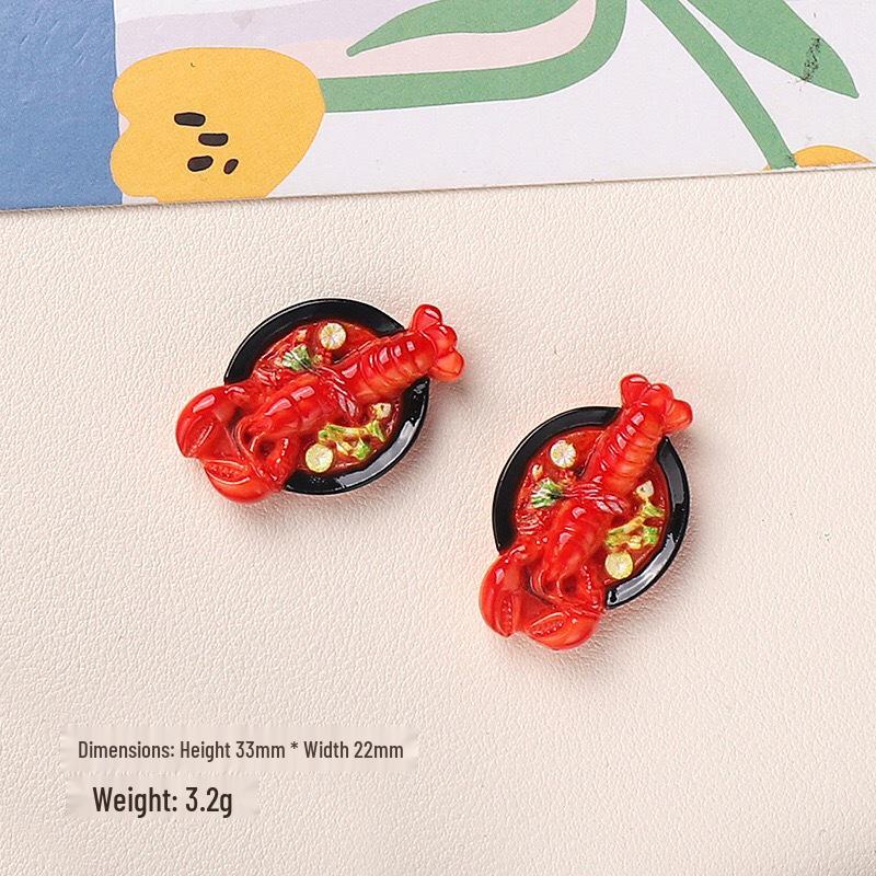 DIY Cartoon Resin Accessories: Bread, Fries, Cream, Hair Clips, Shoe Buckles & Stickers