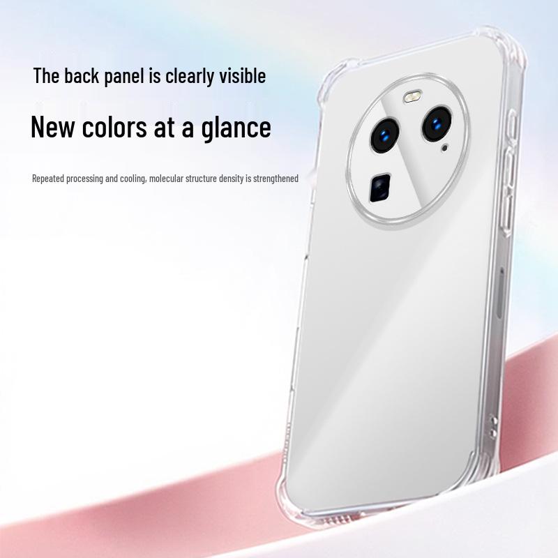 OPPO Find X6/X6 Pro Transparent Airbag TPU Case - Drop-Proof and Elegant