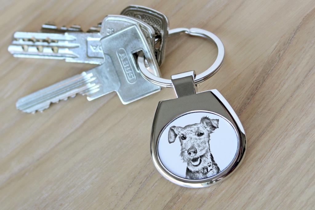 Welsh Terrier, Welshie, Daeargi Cymreig - Keychain with a Dog, Keychain with a Print, Personalized Pendant from the Art-Dog Brand