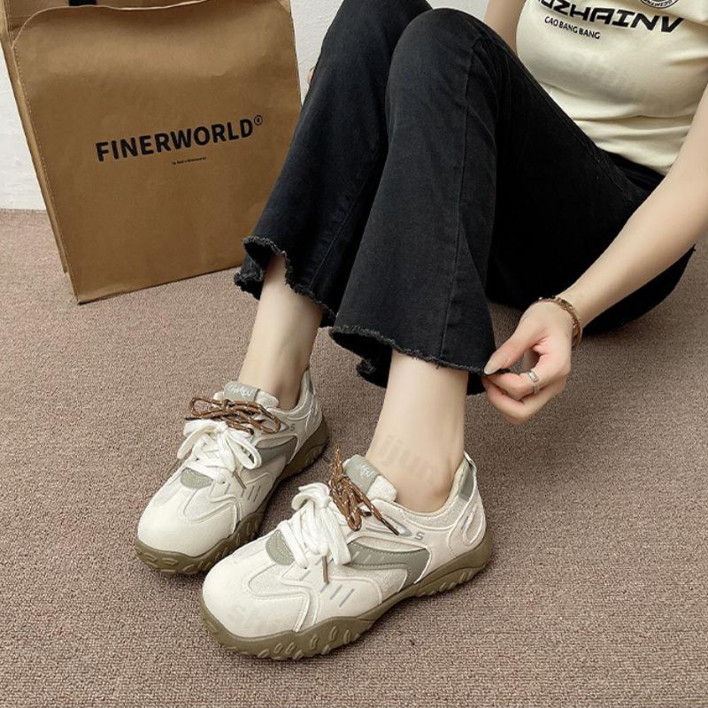 Fashion Women's Fashion Board Shoes New Four Seasons Outdoor Non Slip Sneakers Comfortable Height Increase Wear-resistant Casual Shoes