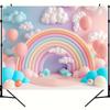 Photography Background Colorful Balloon Arch Decorative Background Cloth Banner Decoration
