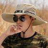 Outdoor shading and sun protection fisherman's hat men's summer large brim UV protection mountain hiking fishing hat