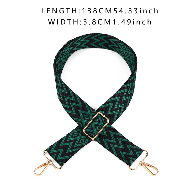 Adjustable Bag Strap Crossbody Shoulder Wide Bag Strap National Style  Embroidery Replacement Handles Bag Accessory