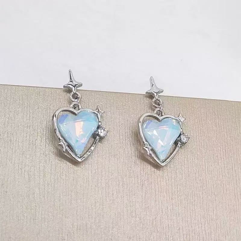 Explosive Design Earrings, New Mori Versatile Shiny Temperament Earrings, Xingmang Sweet Love Earrings