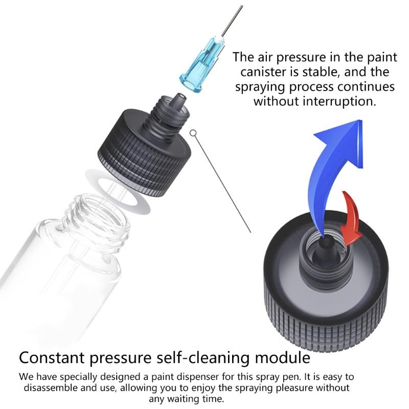 Professional Airbrush Set with Marker Rack Easy Sprayer Model Painting for Model Hobby Tool Set Easy Maintenance