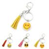 Adorable Funny Expression Time Gem Keychain Pendant Creative Unique Tassel Charm
