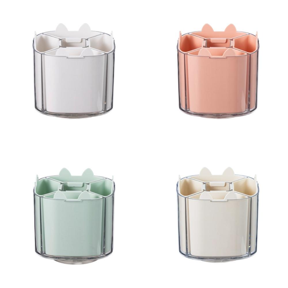 Pencil Case 360° Rotating Pen Holder Large Capacity Makeup Brush Holder  School Office