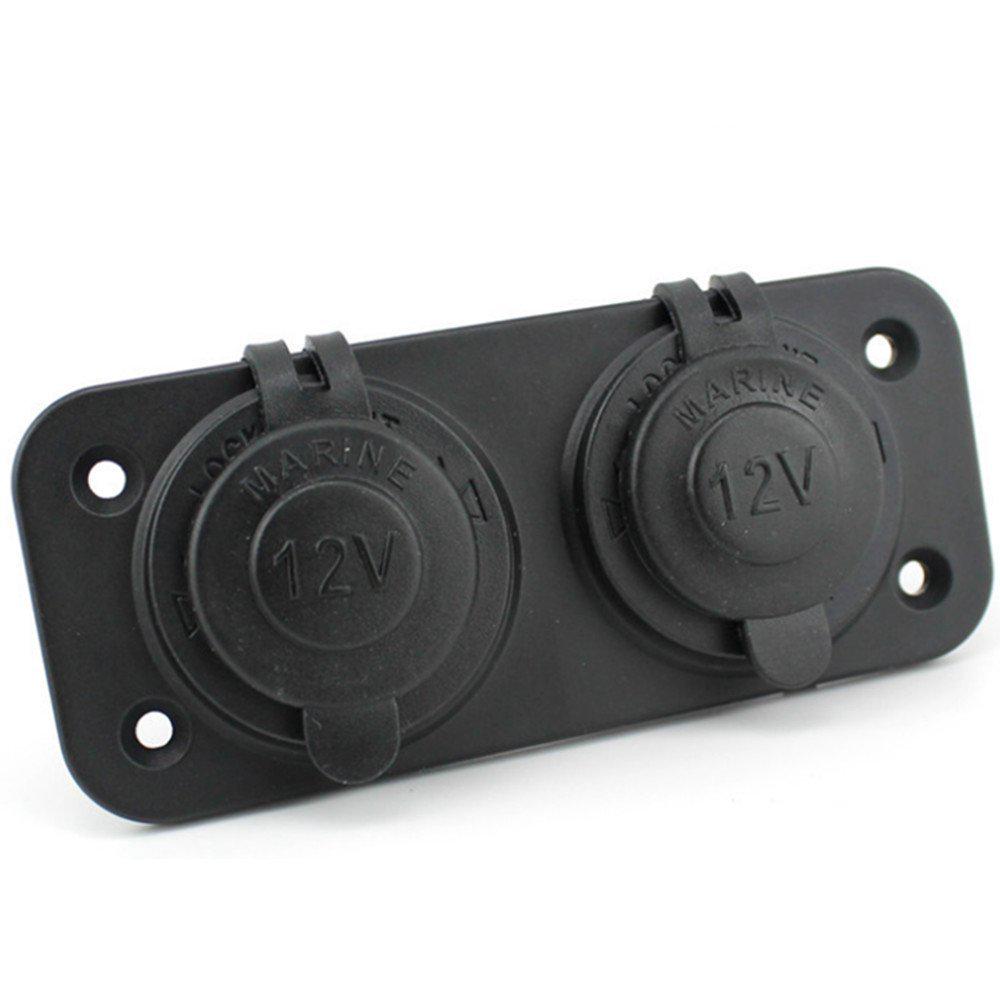 Waterproof Dual Motorcycle Lighter Socket