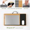 ergomi Laptop Desk with Mouse Pad and Wrist Fits Laptops up to 17 Portable for and Home Work Cushion, Support, Double-Sided, Inch, Bed, Sofa, Car,