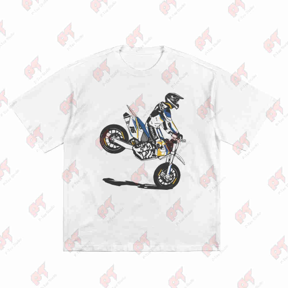 Supermoto Short Sleeve Tee  Cotton TShirt