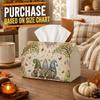 1pc Vintage Spring Fairytale Autumn Tissue Box-Gnome Butterfly Script,Durable Napkin Organizer for Car,Kitchen,Dining,Home Decor-Decorative Tabletop P