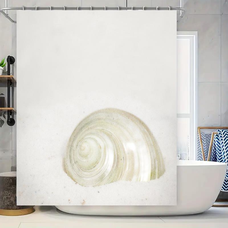 

Large Shell Bath Rug Luxury Bathroom Decor Item Soft Non-Slip Microfiber Mat Easy Cleaning Quick Drying For Bathtub Or Shower St W60H190(CM)-1 Pcs