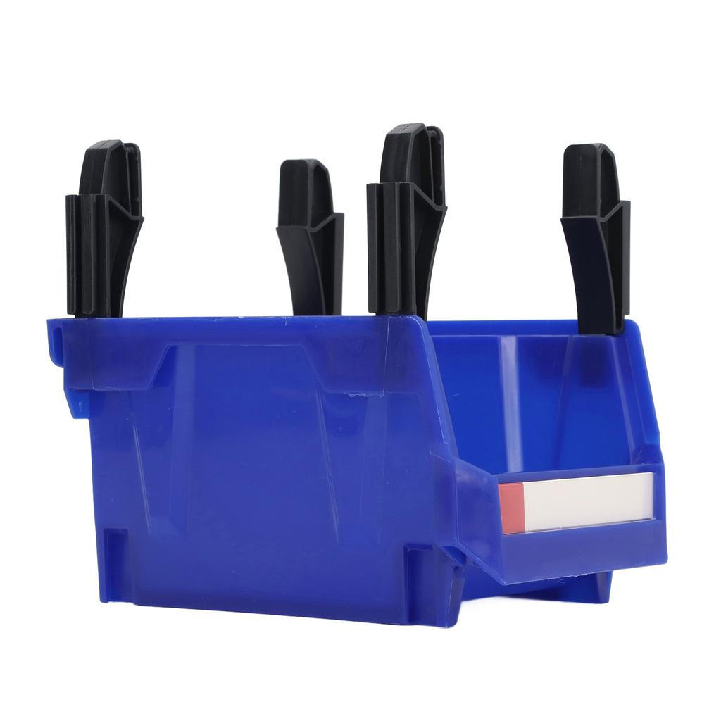 Teilelagerregal Wandmontiert Stapelbar Werkzeugkasten für die Werkstatt Schraubenorganisator Verdickt Schräge Öffnung Kombinationstyp Blau